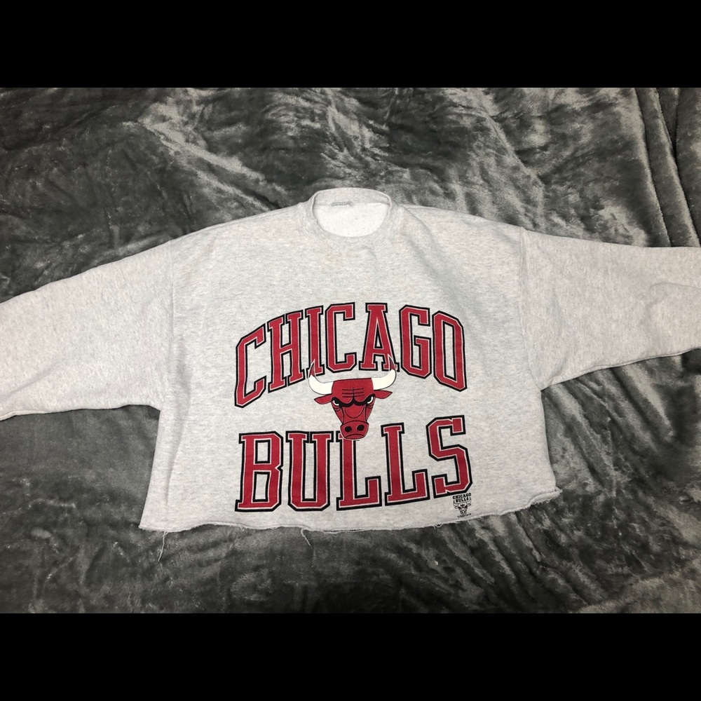 Chicago Bulls cropped Crewneck